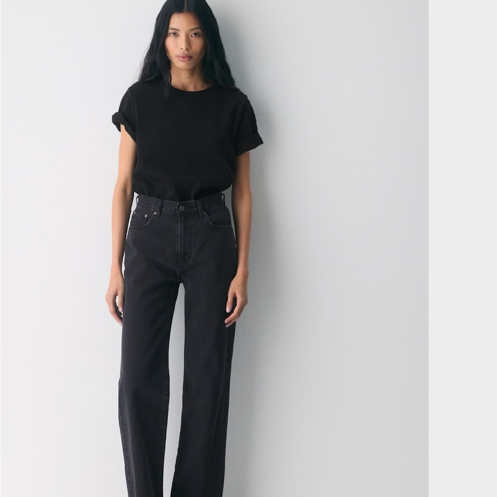 Aritzia Denim Forum Farrah Black High-Rise Wide Jeans - Picture 3 of 7